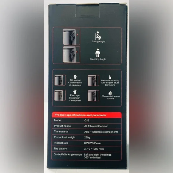 360° Smart Shooting Gimbal - Black - Picture 2 of 4